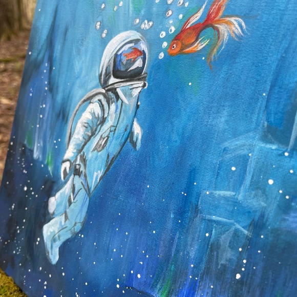 The work is based on the painting by Sirenko”Conversation of the Dumb"by Hana - Picture 6 of 11